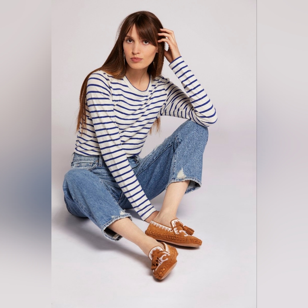 Current Elliott The Original Boyfriend Destructed Distressed Jeans Wendy Size 30 - Picture 4 of 15